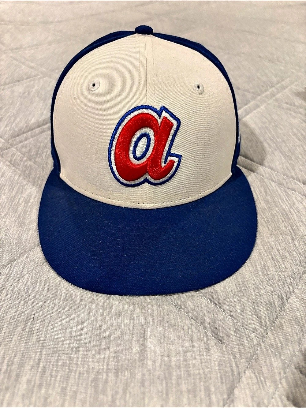 New Era Atlanta Braves New Era 59FIFTY Fitted Hat Fitted Hat Size 7 1/4 Blue &